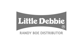A black and white logo of little debbie
